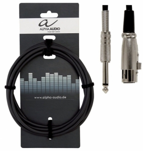 Cablu microfon Alpha Audio XLR Mama - Jack 6,3 Mon...