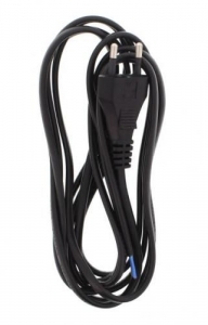 Cablu alimentare cu fisa EU 2x0.75mmp 3m negru Wel...
