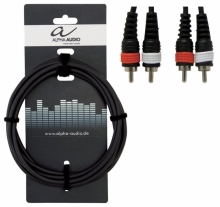 Cablu Alpha Audio 2 x RCA - 2 x RCA 3m